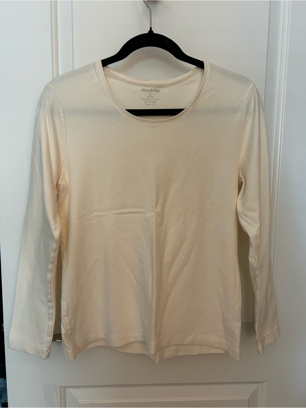 White Stag White Long-Sleeve Crewneck Tee